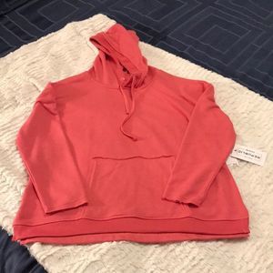 Cute oversized coral hoodie